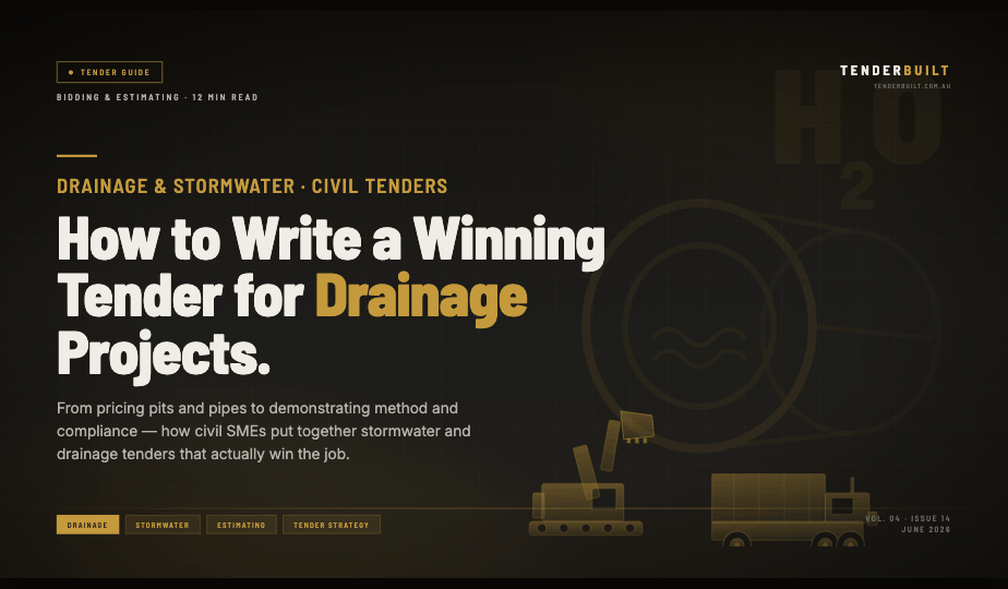 How to Write a Winning Tender for Drainage & Stormwater Projects